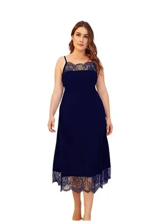 Nightgown Special Size - Dark Navy Blue 