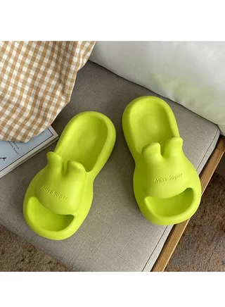Summer Non-Slip Silent Soft Soled Cute Bunny Slippers 