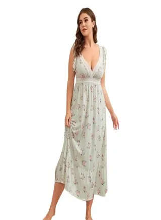 Colorful long nightgown - special size 