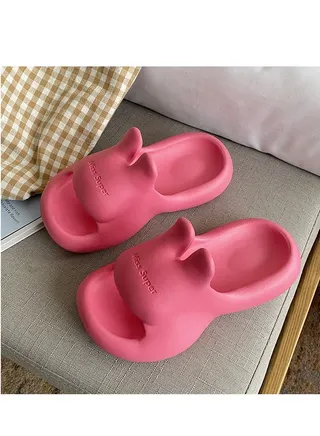 Summer Non-Slip Silent Soft Soled Cute Bunny Slippers 