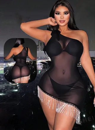 لانجري للنساء وان سايز لون عشوائي 