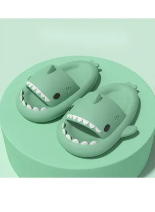 Shark Family Slippers Cartoon Slippers At Home 