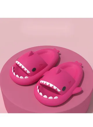 Shark Family Slippers Cartoon Slippers At Home 