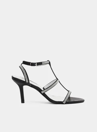 Diamante High-Heel Sandals 