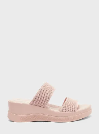 Double Strap Wedge Sandal 