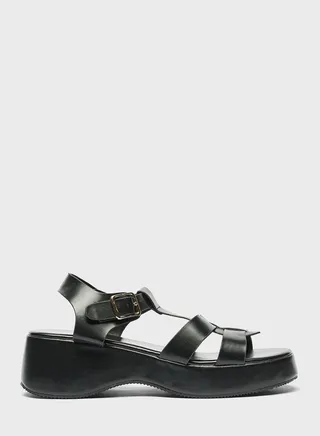 Ankle Strap Flat Sandals 