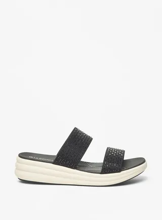 Women's Embellished Slip-On Flatform Sandals