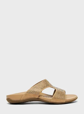 Cross Strap Flat Sandals 