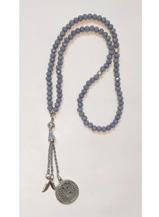 EvancyStore Handmade Crystal Rosary Purple 