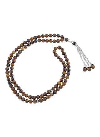 Tiger Eye Gemstone Prayer Beads 