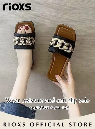 Women's Slippers Soft Sole Sandals Flats Non-Slip Beach Sandals For Indoor And Outdoor Use 