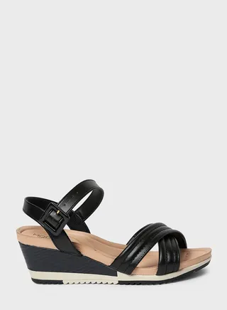 Multi Strap Wedge Sandals