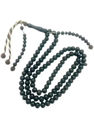 Natural Black Kook Wood 99 Beads Rosary 