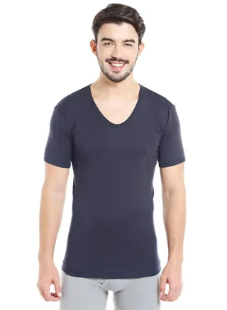 Comfortable Undershirt Navy Blue 