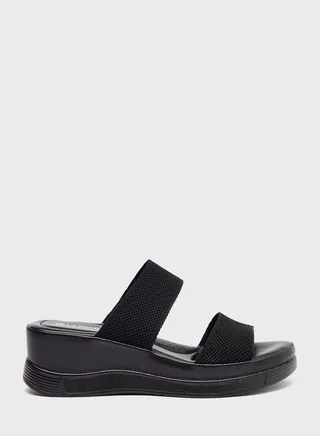 Double Strap Wedge Sandal 