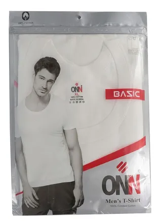 Mens Undershirt Cotton White 