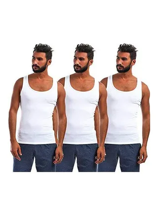 Under Shirts Set Of 3 White 