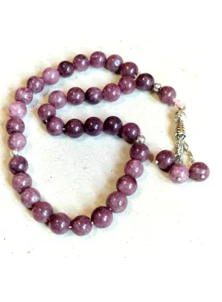 Elegant Natural 33 Beads AFRICAN RUUBY Rosary - Top Quality Natural Stones, Handmade, Best gift 