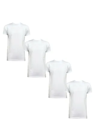 4- Pieces Crew Neck Comfortable Undershirt For Mens 