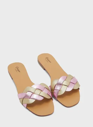 Plaited Flat Sandal