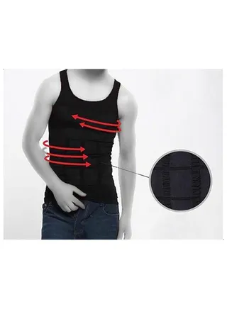 Sleeveless Slimming Shapewear Undershirt Black 
