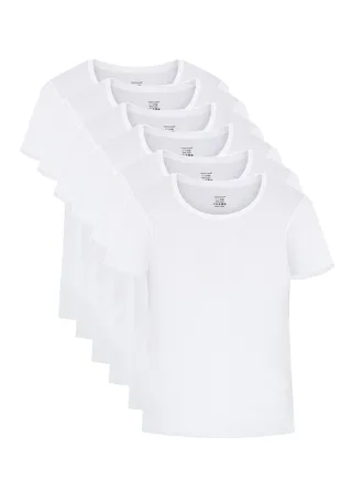 Fashion Academy Mens Inner T-Shirt White pack of 6 