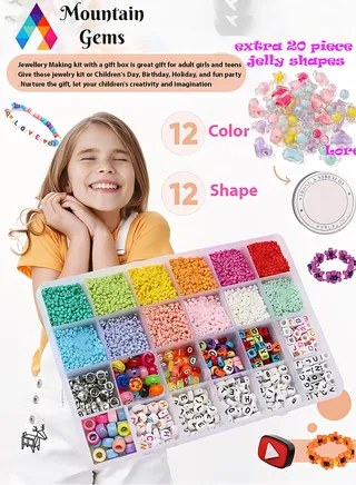 Beads accessories making starter jelly 1kit 