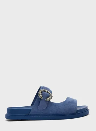 Jewelled Buckle Strap Slide