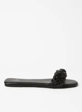 Fashionable Flat Sandals Black 