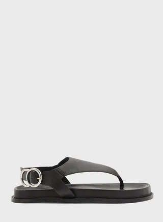 Nat Ankle Strap Flat Sandals 