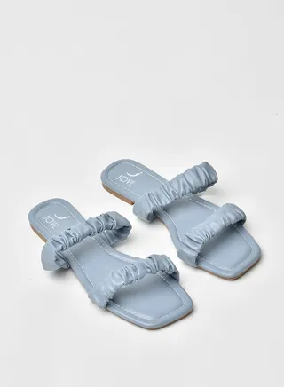 Stylish Elegant Flat Sandals Blue 