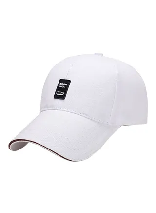 Baseball Snapback Cap White 