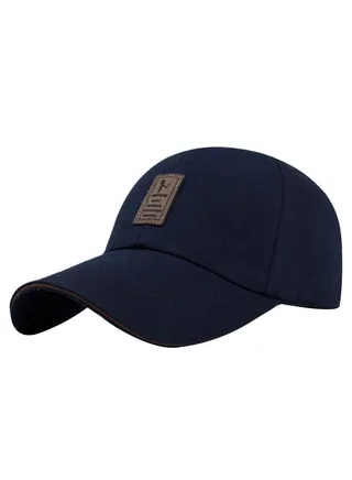 Adjustable Strip Sport Cap Navy Blue 