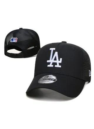 League Essential LA Dodgers Cap Black/White 