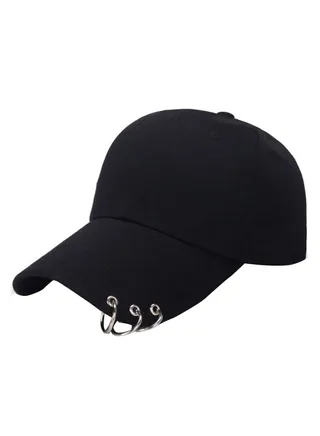 Adjustable Strip Sport Cap Black 
