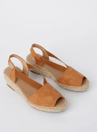 JOVE Women's Casual Espadrilles CAMEL 