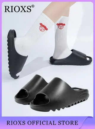 Unisex Shower Slippers Mens Womens Anti-slip Flat Sandal Slippers For Bathroom Or Indoor Use 