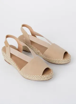 JOVE Women's Casual Espadrilles BEIGE 