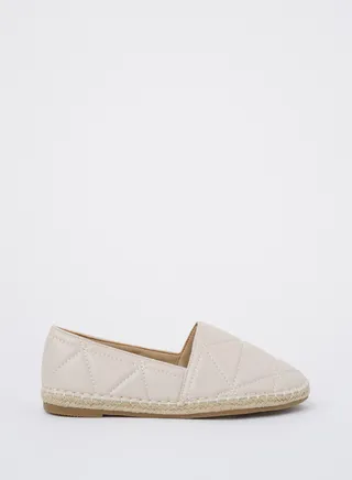JOVE Women's Casual Espadrilles Off White 