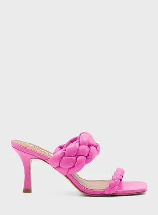 Message Double Strap Heel Sandals 