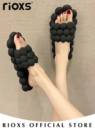 Unisex Shower Slippers Mens Womens Anti-slip Flat Sandal Slippers For Bathroom Or Indoor Use 
