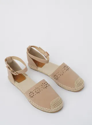 JOVE Women's Casual Espadrilles BEIGE 