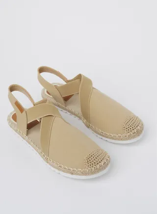 JOVE Women's Casual Espadrilles BEIGE 