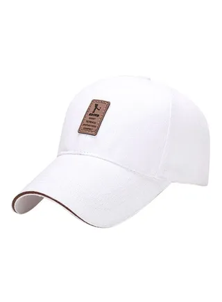 Baseball Snapback Cap White 