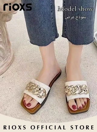 Women's Slippers Non-Slip Beach Sandals Soft Sole Sandals Flats For Indoor And Outdoor Use 