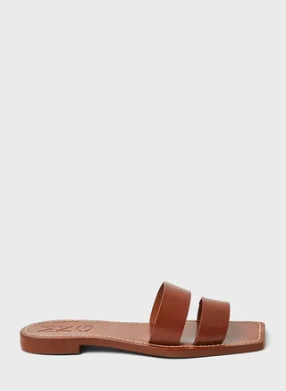 Leather Strappy Sandals 