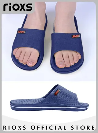 Unisex Shower Slippers Mens Womens Anti-slip Flat Sandal Slippers For Bathroom Or Indoor Use 