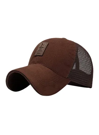 Baseball Snapback Cap Brown 