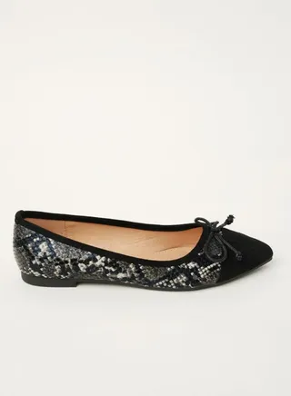 Bow Detailed Slip On Ballerina Multicolour 