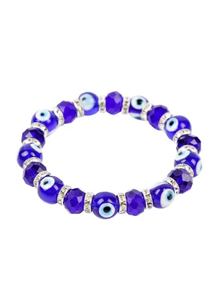 Fashion Feng Shui Blue Evil Eye Beads Bracelet for Protection 